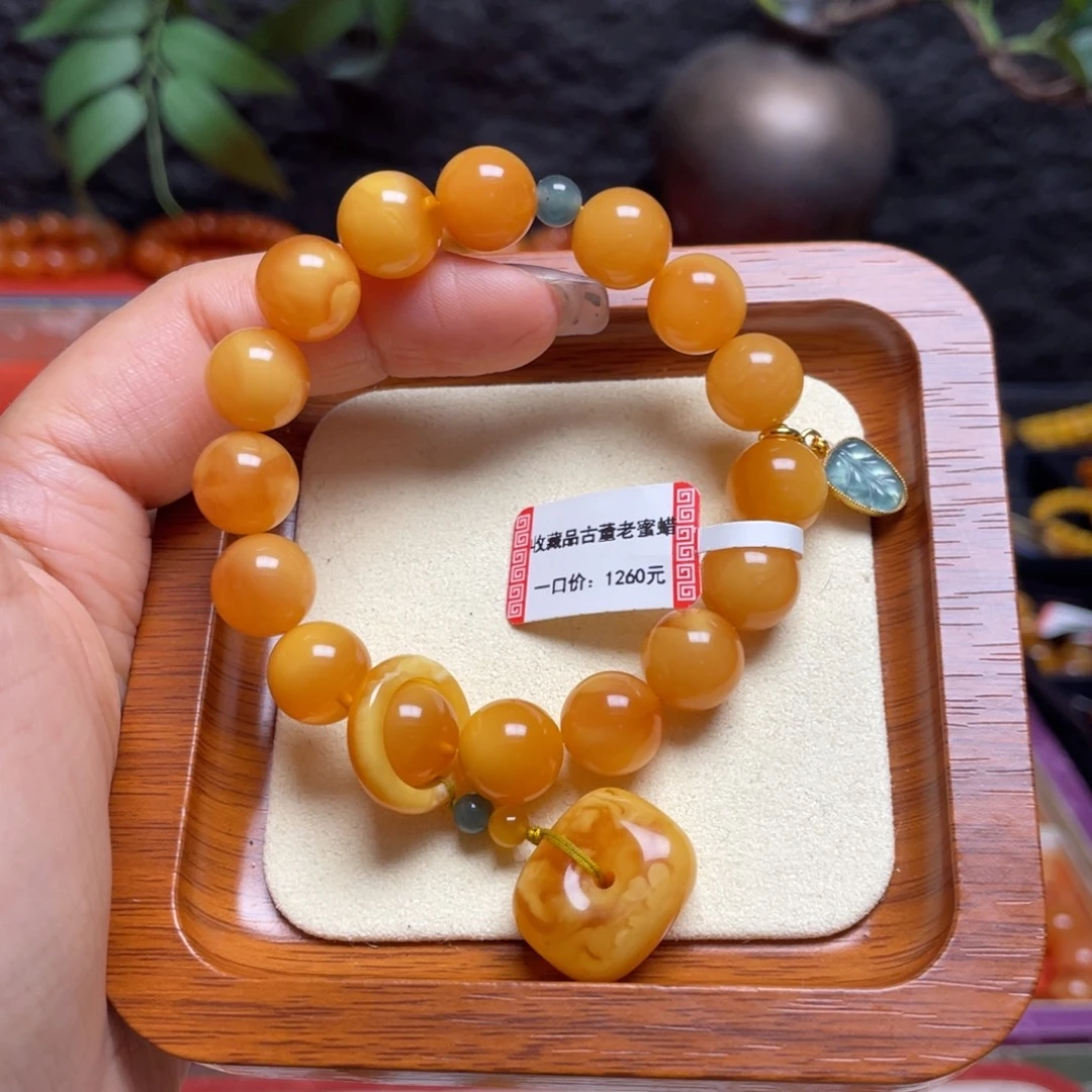 蜜蜡未镶嵌手链手串