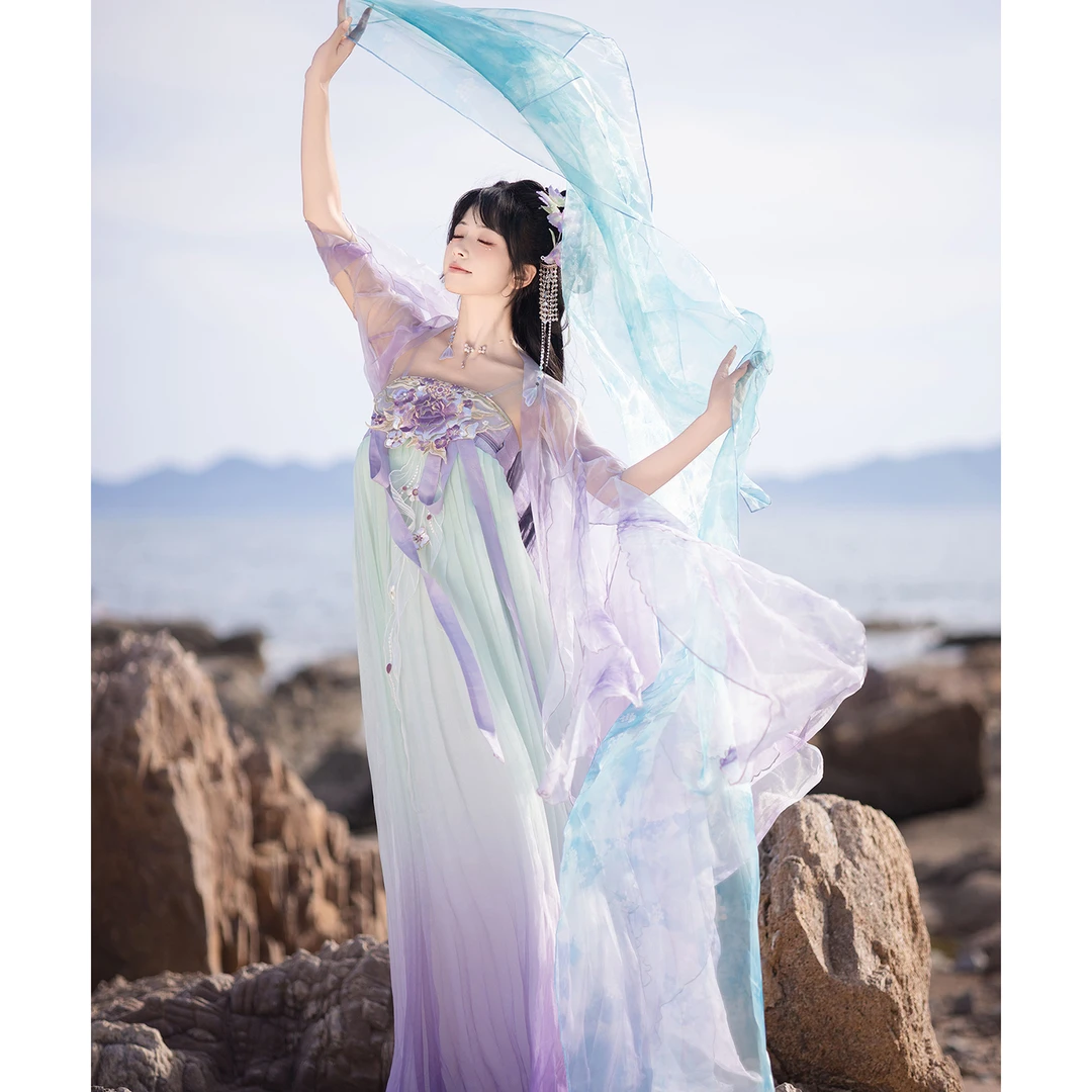 舟记店庆款【花神物语单拍】重工刺绣齐胸裙原创汉服