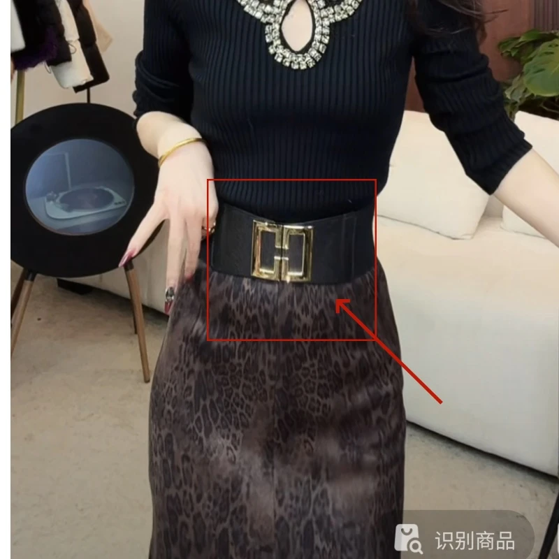 【YING FASHION】莹老板-时尚气质百搭宽腰带 8020087