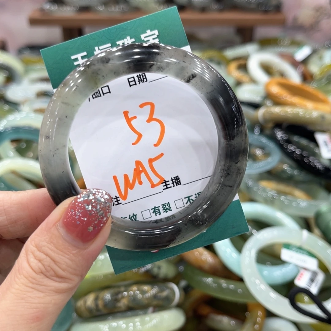 未镶嵌蛇纹石玉手镯手镯