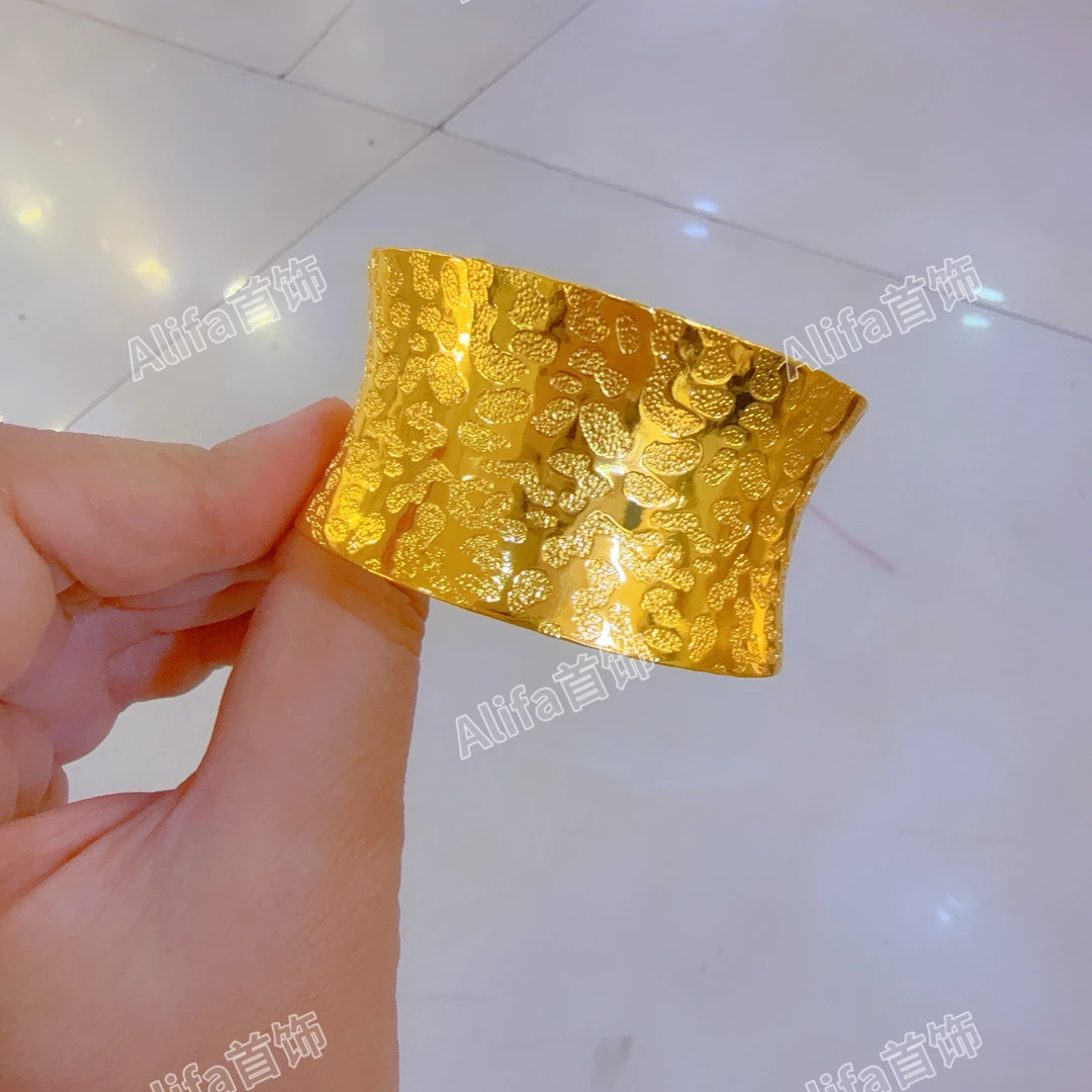 铜合金亚克力手镯 网红金子同款手镯altun pasun高档个性气质爆款