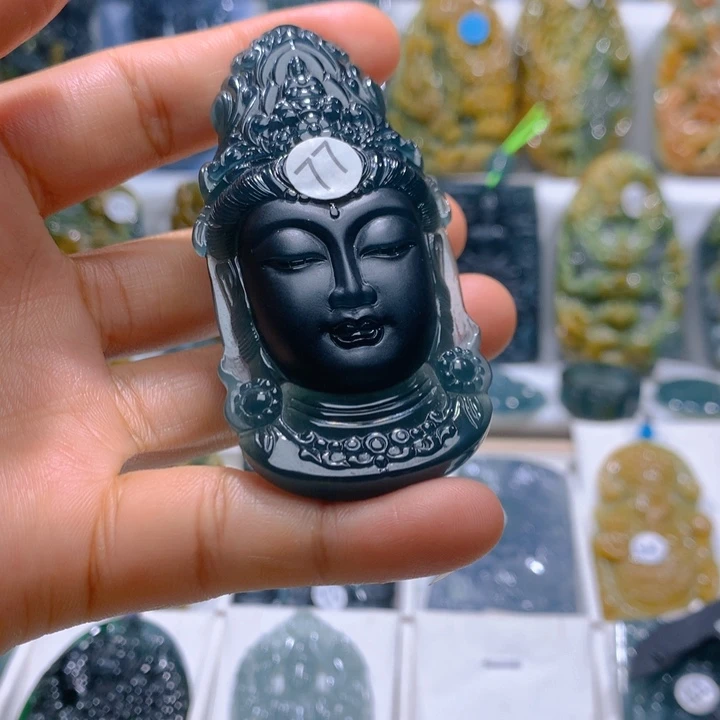 翡翠未镶嵌吊坠(不含链)纵**海