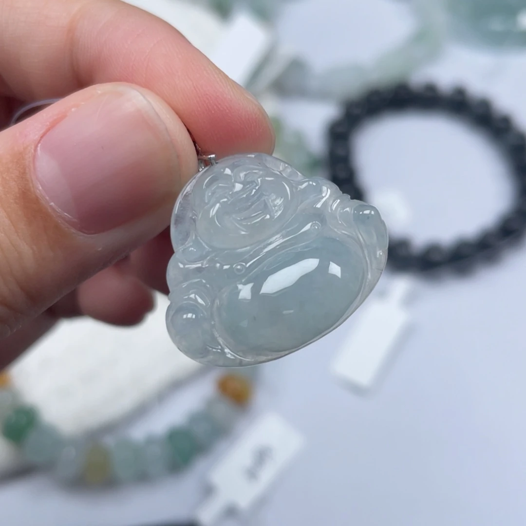 翡翠未镶嵌颈饰天然A货缅甸翡翠