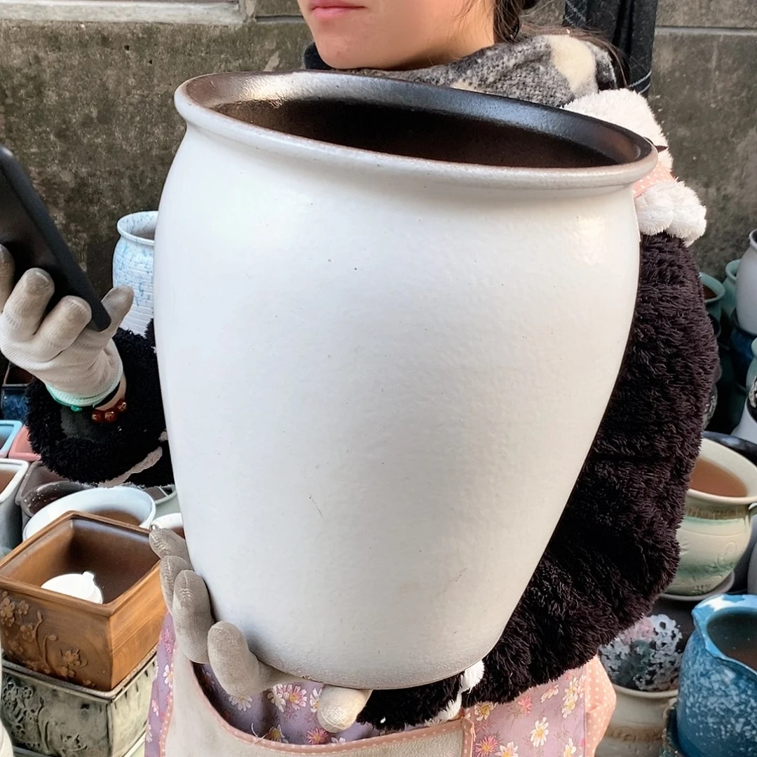 紫砂花盆正品口25高30