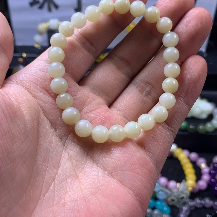 手串未镶嵌和田玉（青白玉）