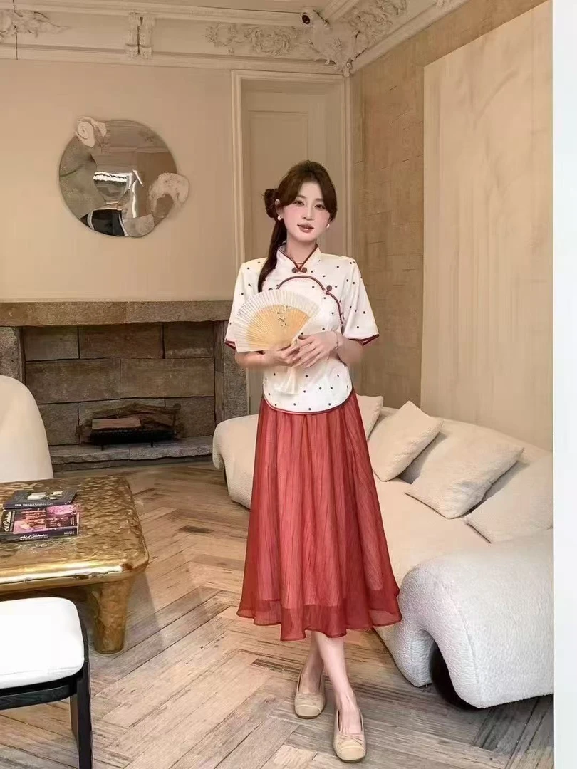 国风套装中国风时尚套装民族风气质new vintage风