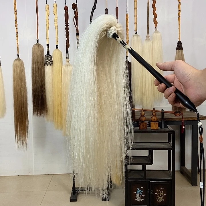 纯手工制作马尾拂尘