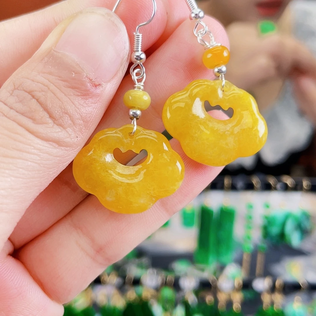 未镶嵌翡翠耳饰饰品