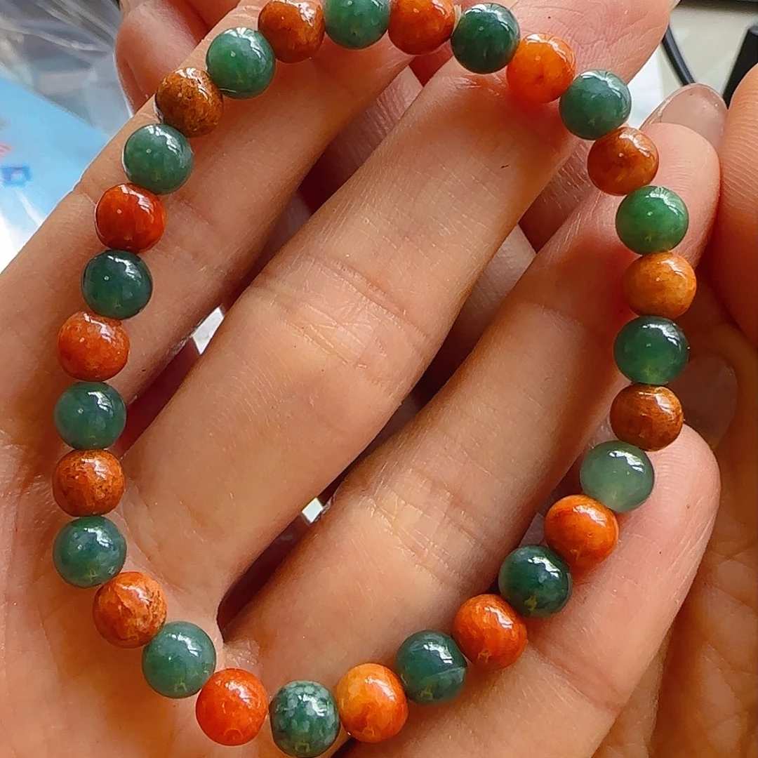 翡翠手链未镶嵌翡翠的68