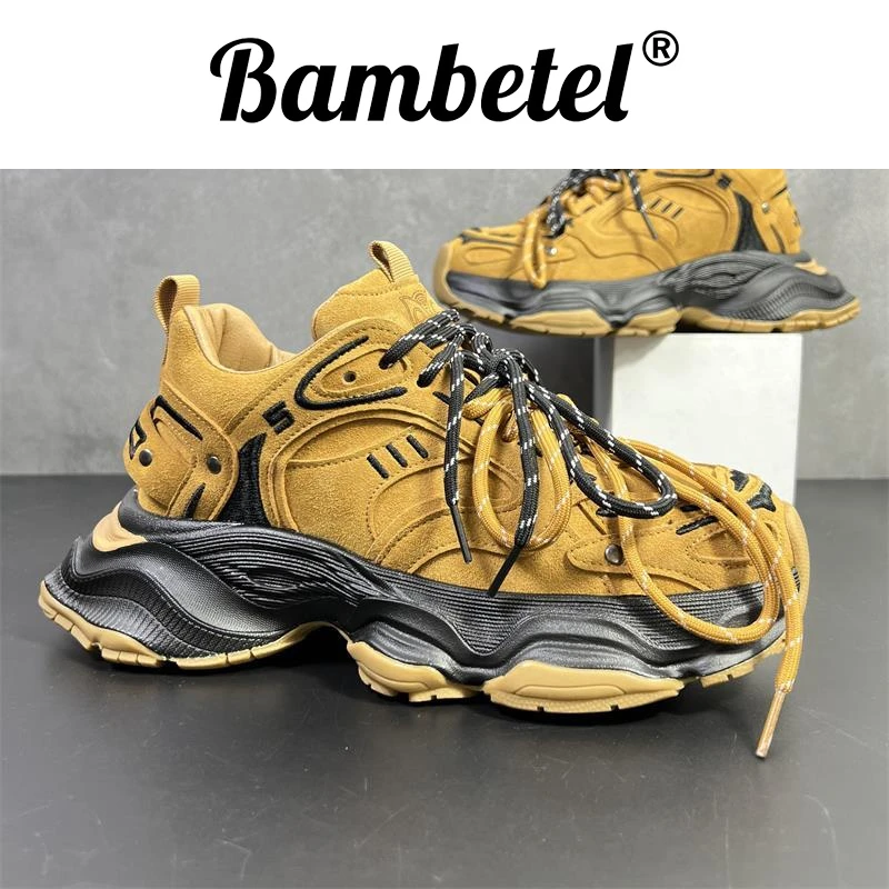 Bambetel男鞋厚底百搭休闲老爹男士保暖网红爆款男款男鞋秋冬款