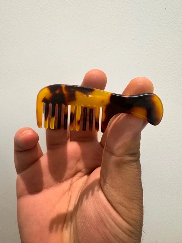 明星同款熔岩纹优质大气梳发卡创意饰品