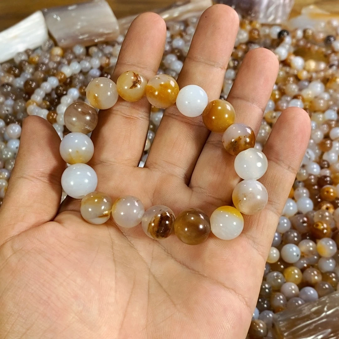 环***水未镶嵌摆件硅化玉