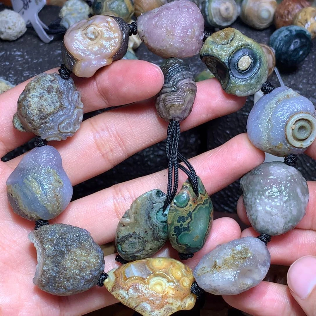 未镶嵌玛瑙/玉髓珠宝半成品