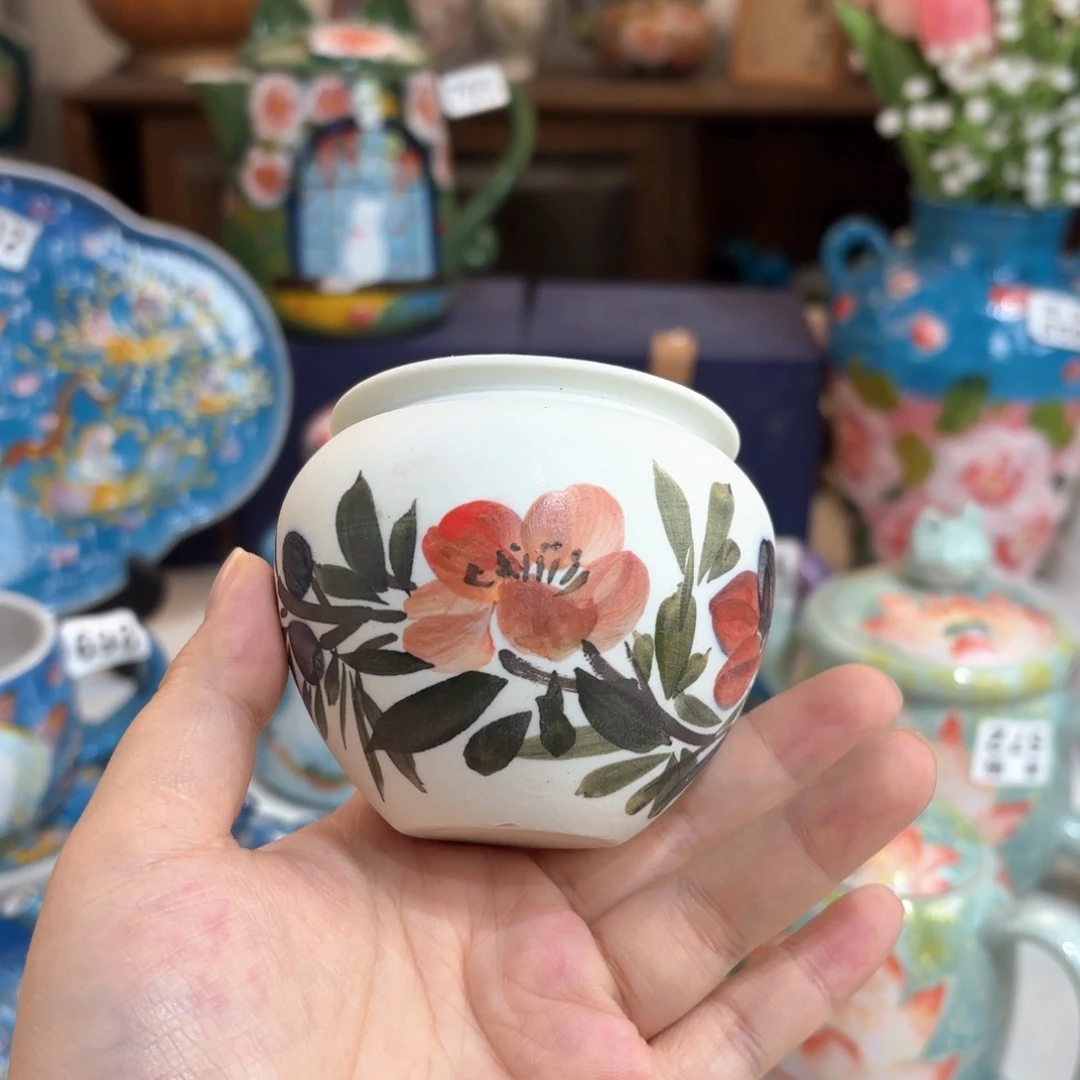 景德镇手绘高温釉下彩陶瓷茶具