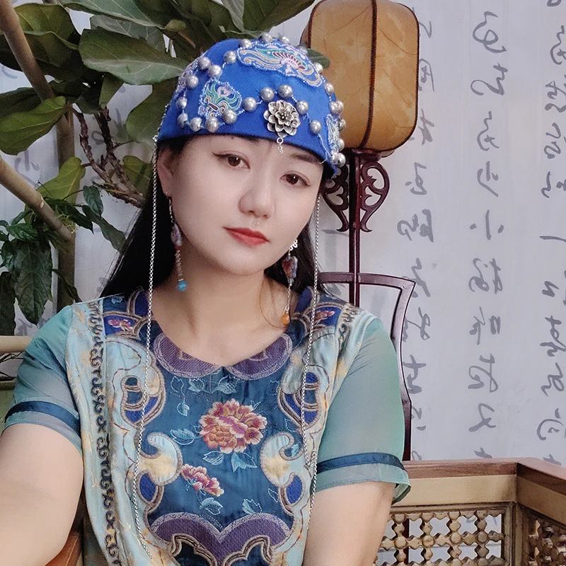 扶茶-原创设计-民族风老绣地主帽39