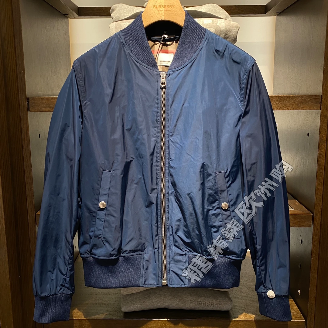 未使用 BURBERRY/博柏利 男士休闲尼龙外套 夹克飞行员夹克