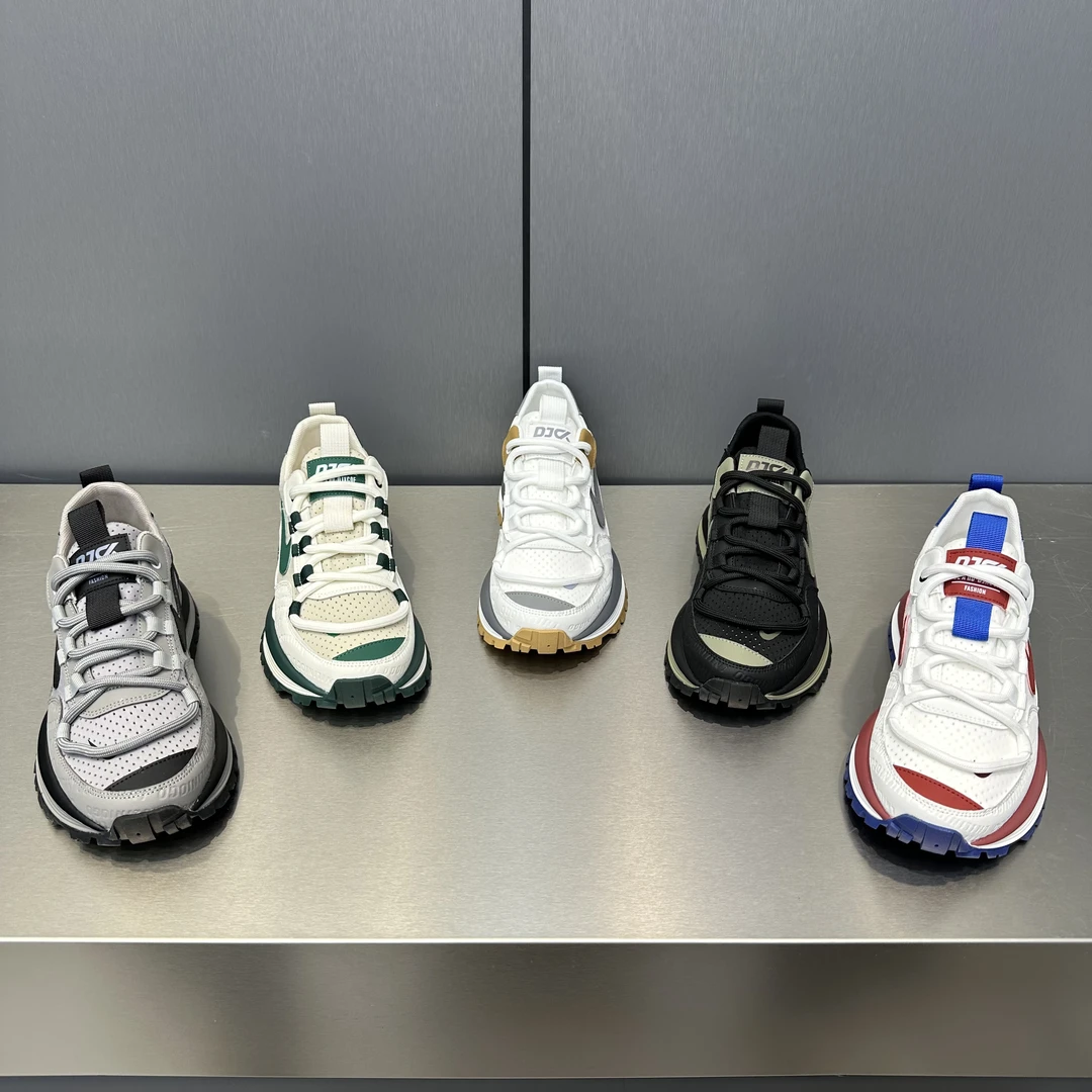 68-333夏季新款男士休闲鞋时尚百搭低帮软底透气舒适运动老爹鞋