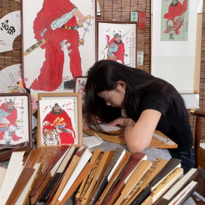 收***后书法李老师8寸18方1.8扇面