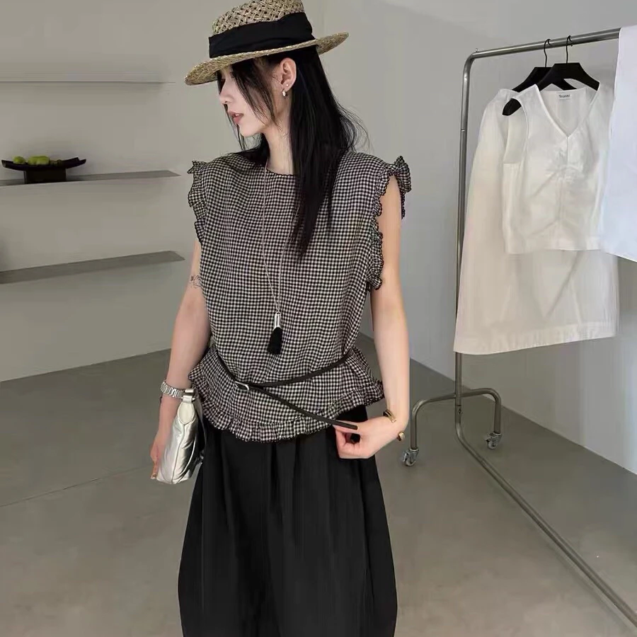 静静同款短款韩版气质上衣