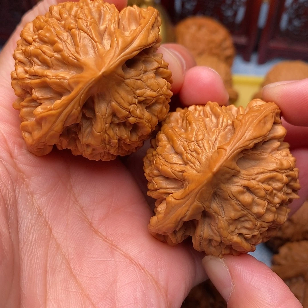 把件文玩核桃毕业桃心官帽48尺