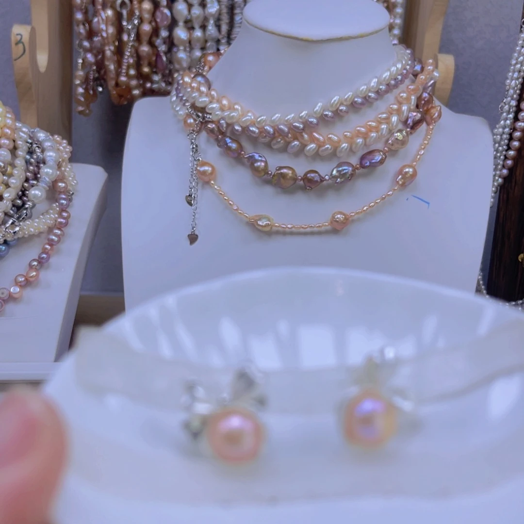 淡水珍珠手绳合金