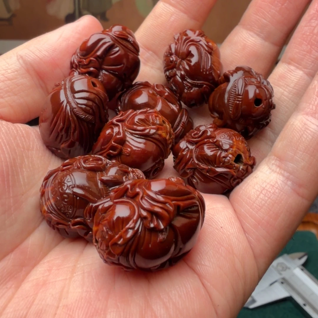 吊坠文玩核桃八方来财