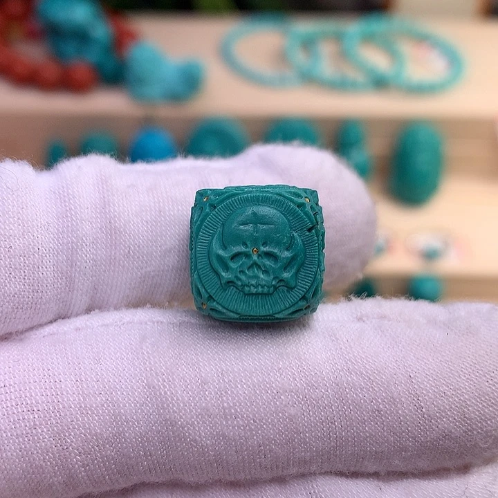绿松石珠宝半成品未镶嵌