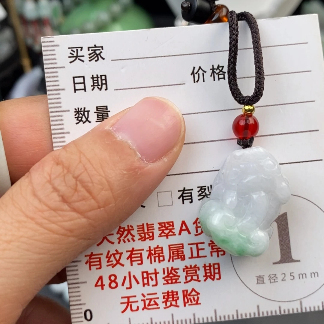 翡翠未镶嵌颈饰貔貅