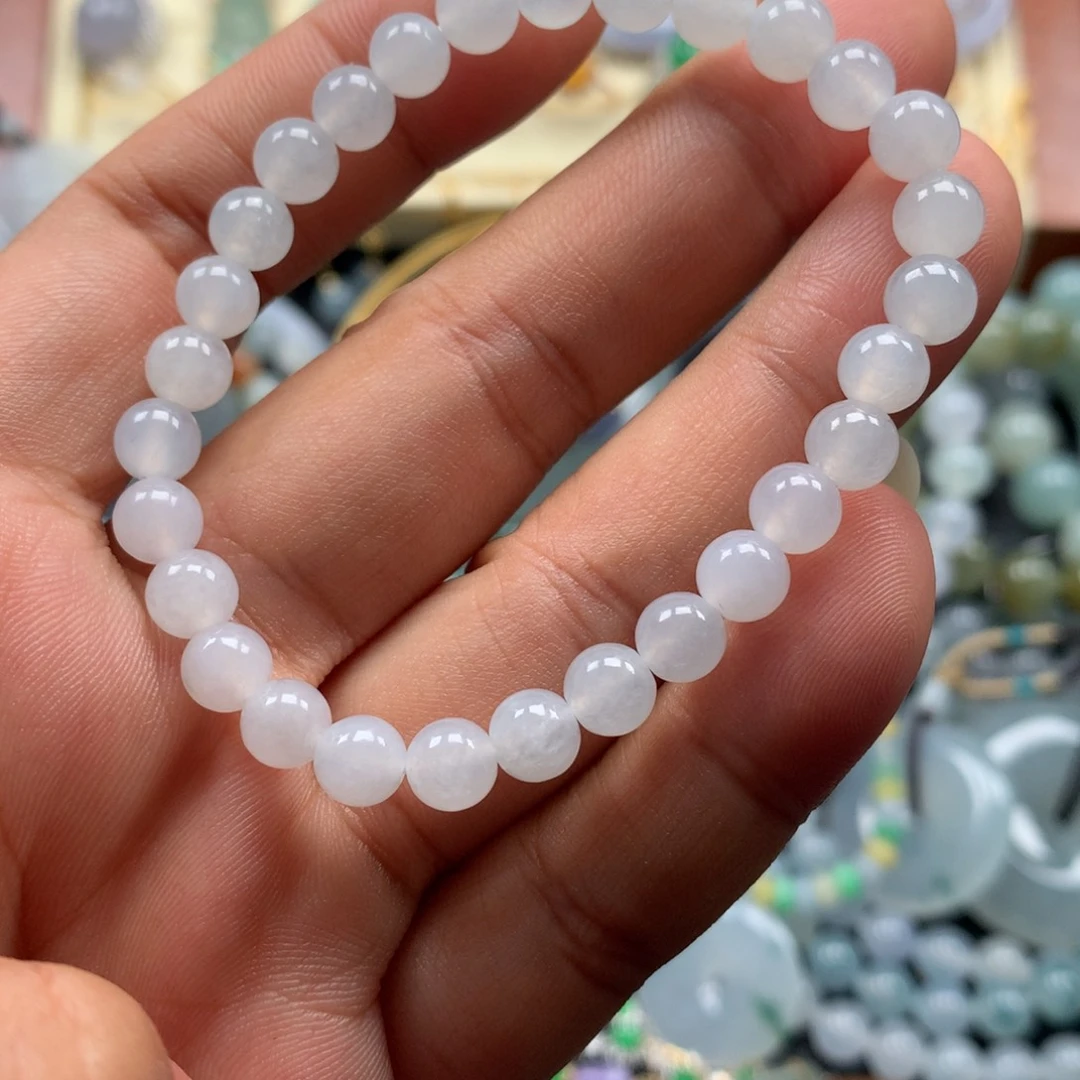 颈饰未镶嵌翡翠串串