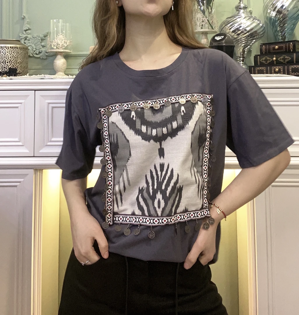 elmoda 新款重工设计款T恤