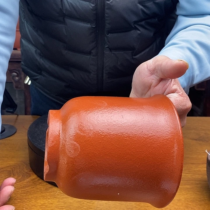 紫砂花盆货号一只G01