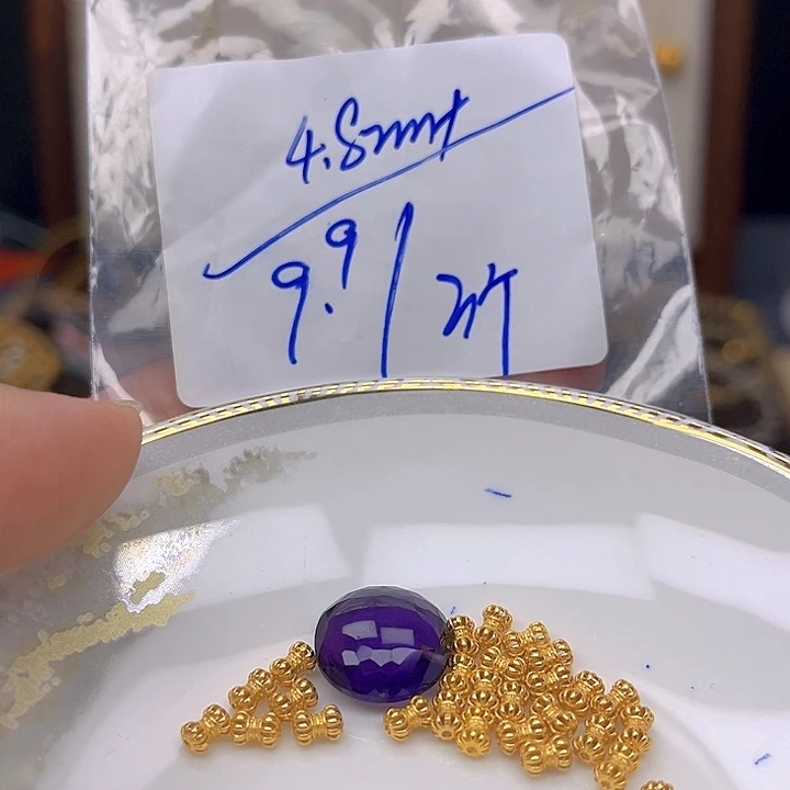 银S925镶嵌颈饰紫晶紫晶925镶嵌85