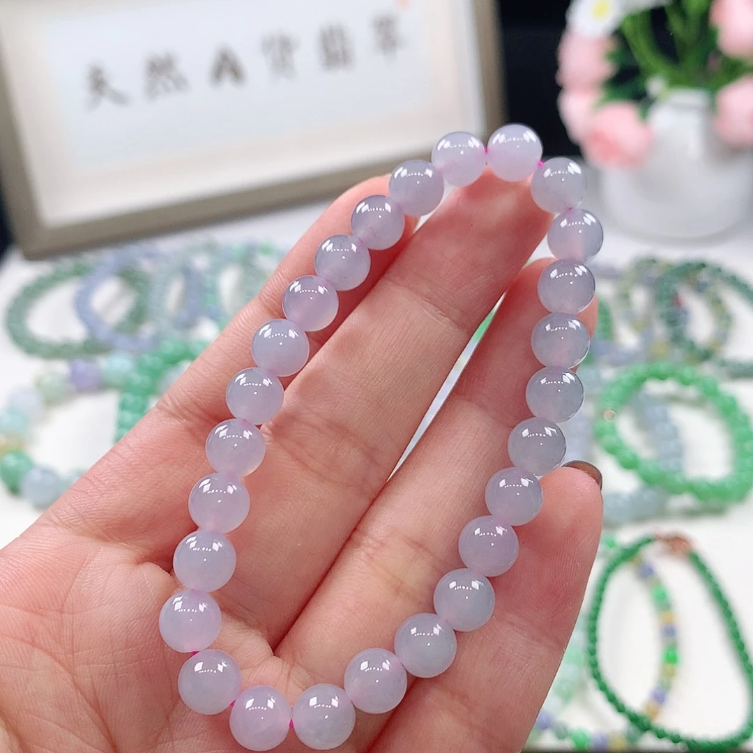 翡翠未镶嵌手链7mm