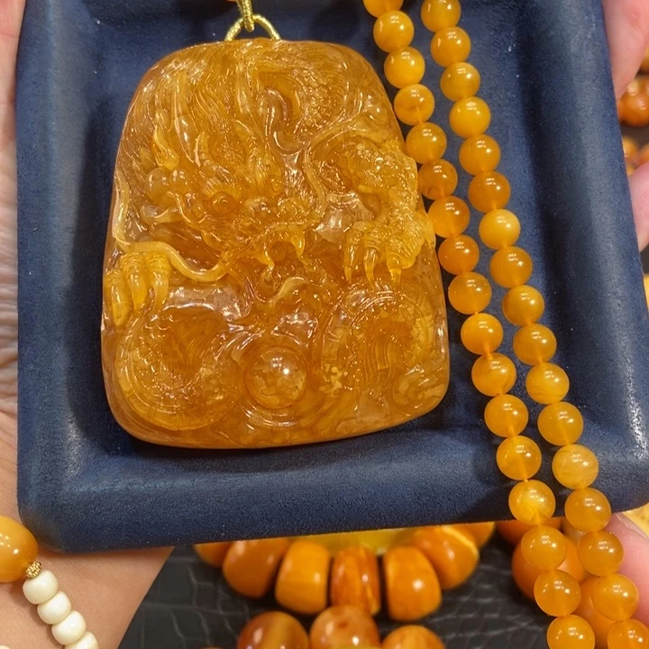 蜜蜡颈饰未镶嵌蜜蜡