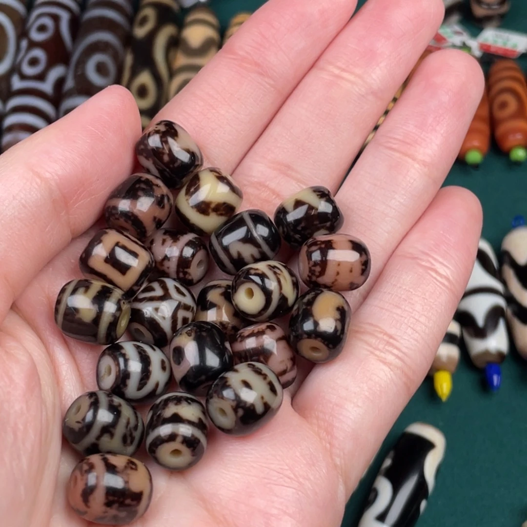 玛瑙/玉髓裸珠11 10 曲贡小珠20粒