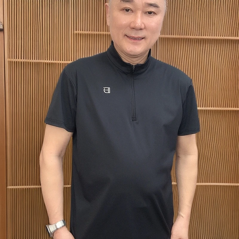 新款时尚休闲男士户外运动短袖T恤短袖2507