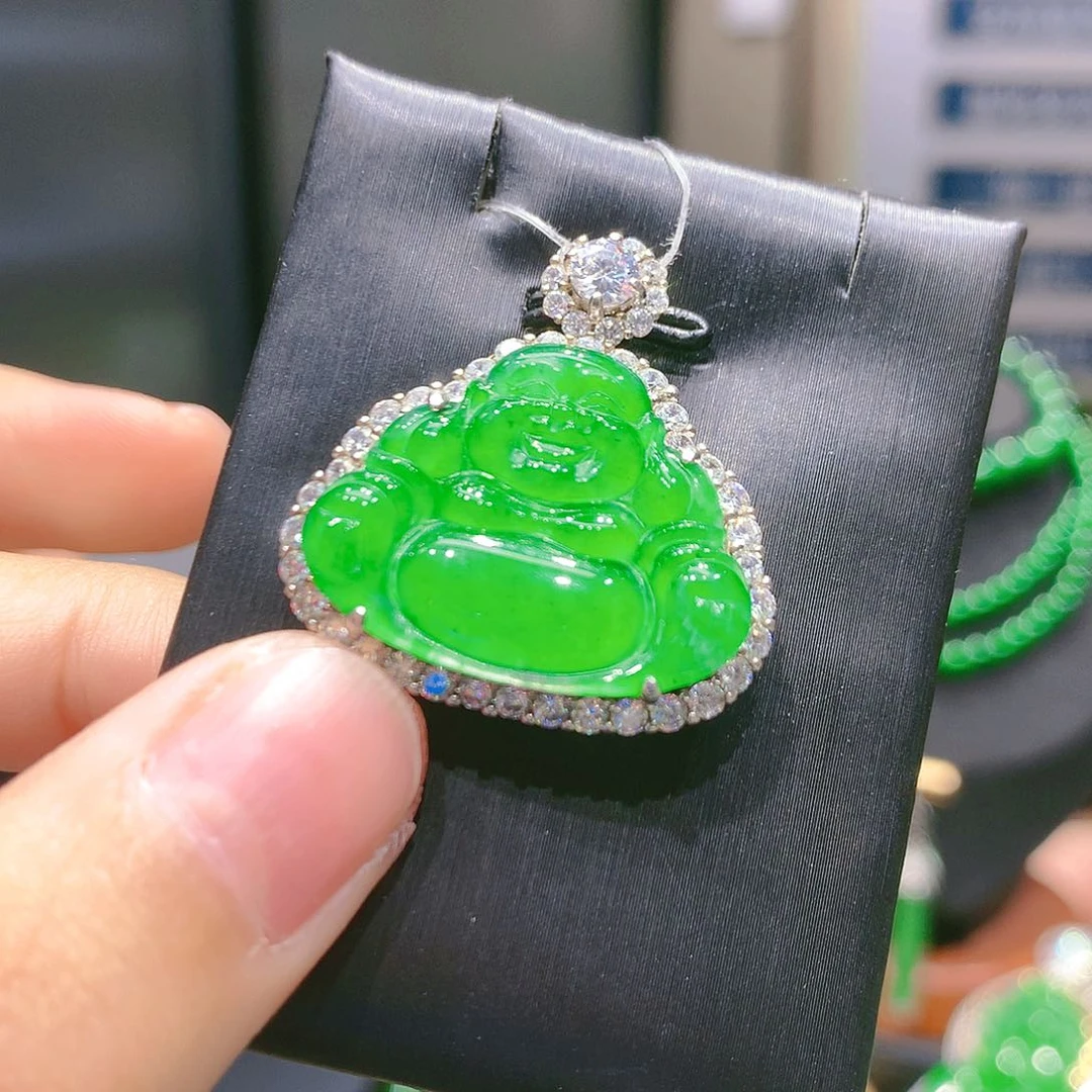 翡翠颈饰银S925镶嵌4甄选qj