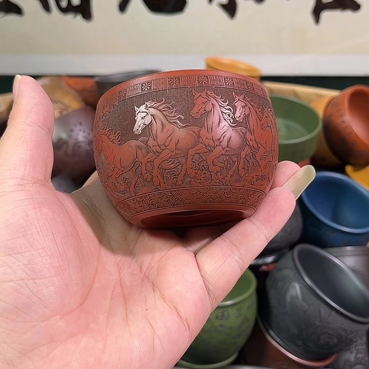 茶杯紫砂全手工紫砂主人杯