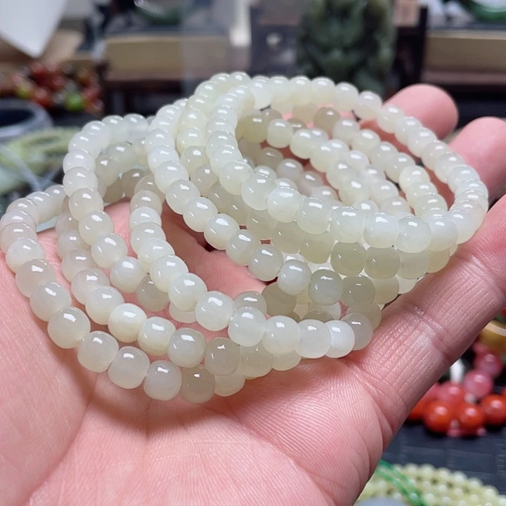 和田玉手串未镶嵌