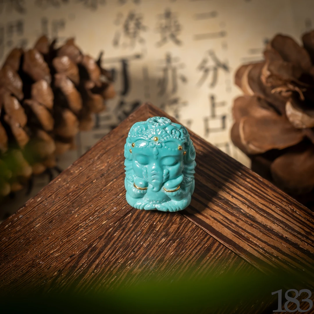 【世间臻宝】绿松雕刻件/11*15*19mm/多样性发一件/SS183/孤