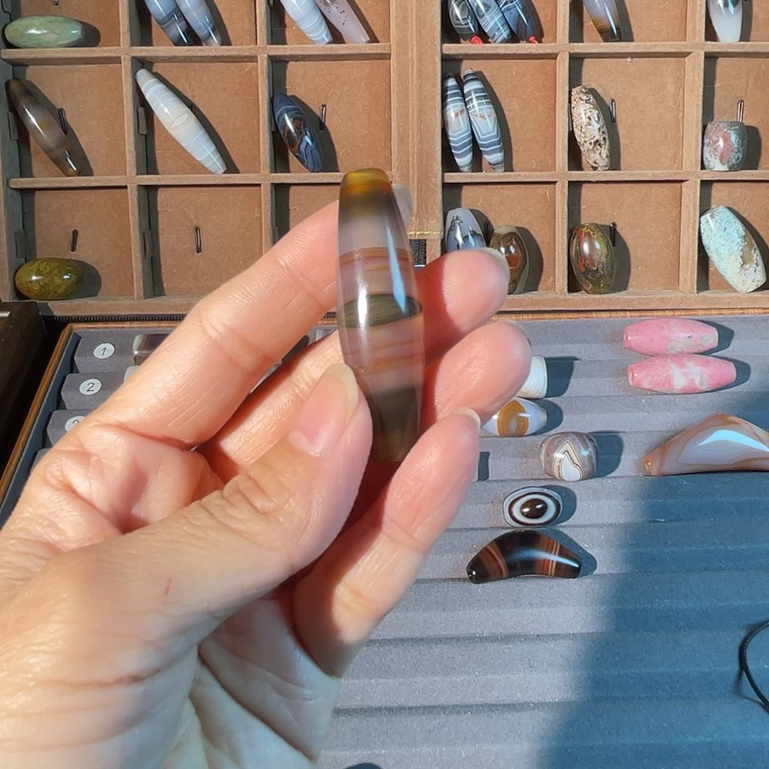 山***.玛瑙/玉髓合金颈饰