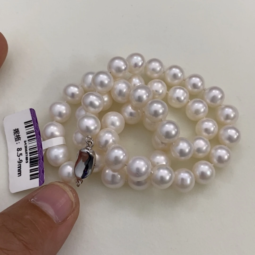 银S925镶嵌颈饰淡水珍珠