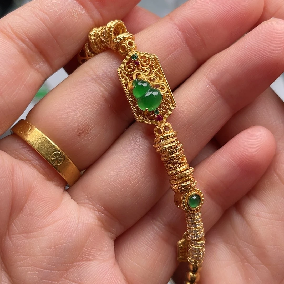 翡翠银S925镶嵌吊坠(不含链)