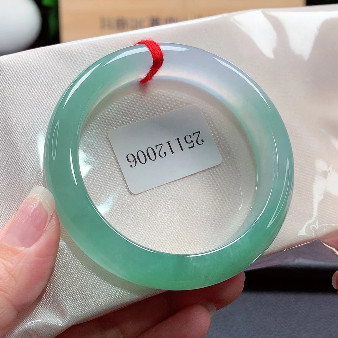 未镶嵌手镯翡翠95号，天然A货翡翠手镯