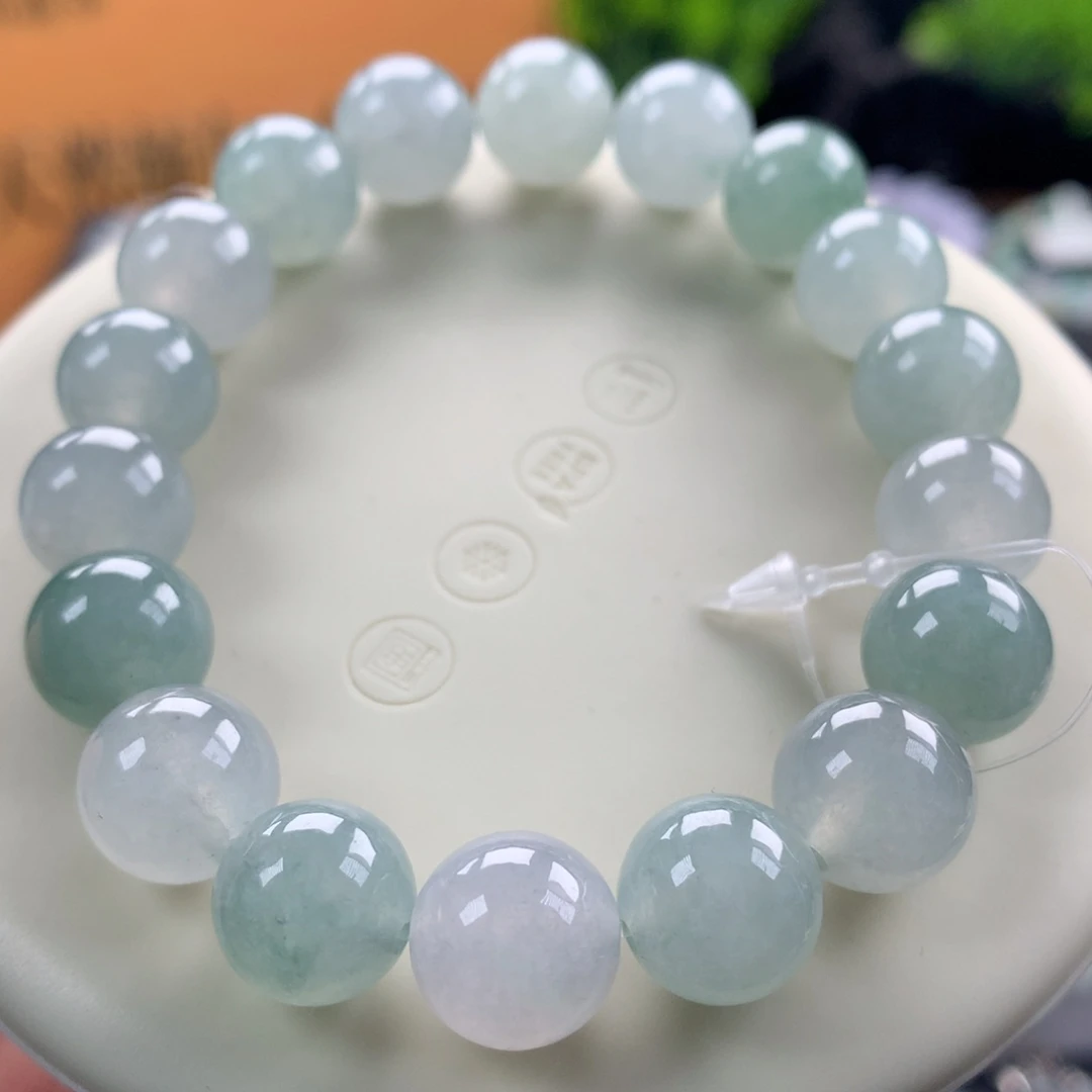 翡翠未镶嵌手链7号卡11.5