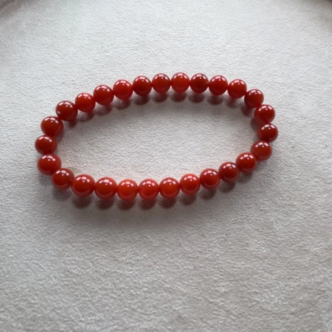 南红玛瑙7➕手串未镶嵌