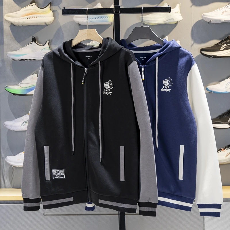 李宁连帽外套男子2025秋季新款运动潮流系列宽松开衫卫衣AWDVD37