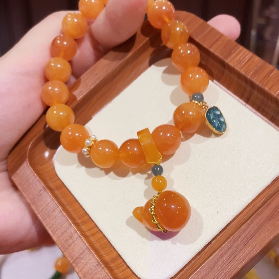 手链蜜蜡未镶嵌手串