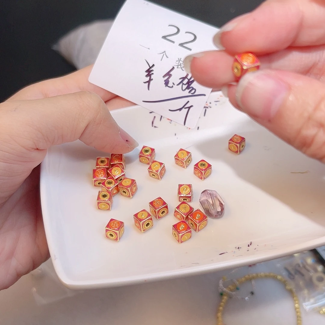水晶珠宝半成品银S925镀金镶嵌22