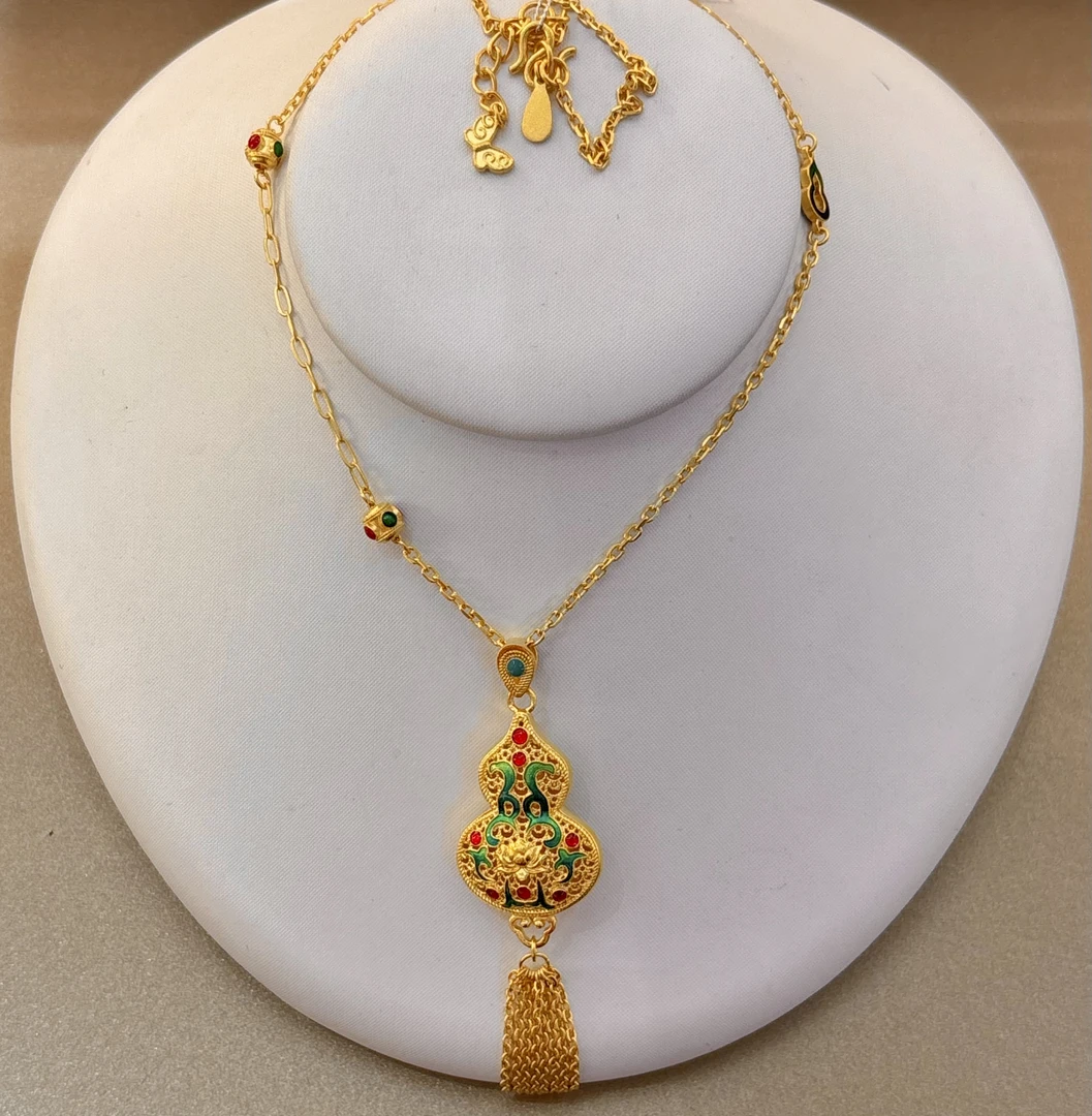 2A足金臻选葫芦套链18.13g